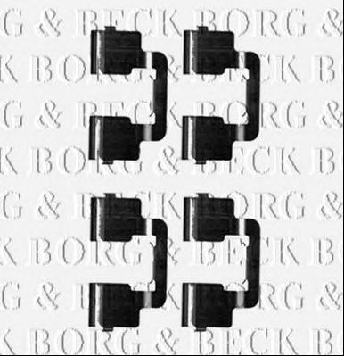 BORG & BECK bbk1250 -  Комплектующие, колодки дискового тормоза